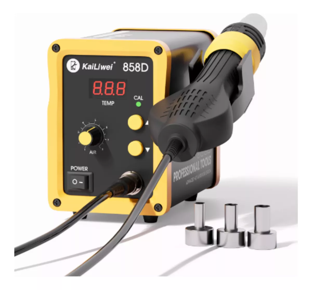 19 ESTACIÓN DE AIRE CALIENTE 110V, 750W LED DIGITAL, RANGO DE TEMPERATURA 100°C-500°C - Image 3