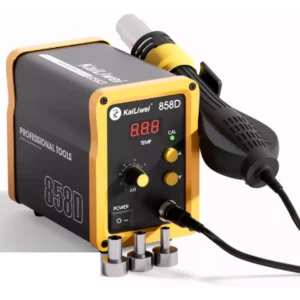 ESTACIÓN DE AIRE CALIENTE 110V, 750W LED DIGITAL, RANGO DE TEMPERATURA 100°C-500°C