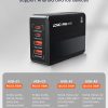 Cargador De Escritorio LDNIO A4808Q 65W 4 Puertos Qc3.0 Type-C USB-C - Image 3