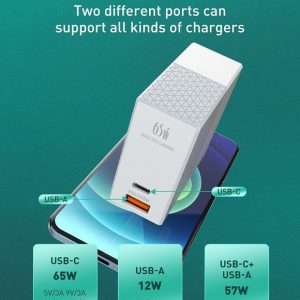 CARGADOR LDNIO A2620C (65W IDEAL PARA MACBOOK)