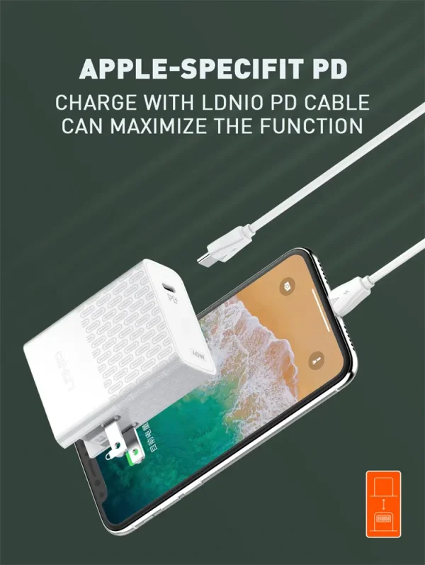 CARGADOR LDNIO A1405C QC4+ USB PD CX:TIPO-C 40W