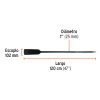 Barra agricola 1-1/8 pulg scoplo 1200mm Truper BACO-120 - Image 3