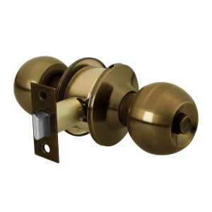 Cerradura tipo pomo laton baño antiguo Hermex