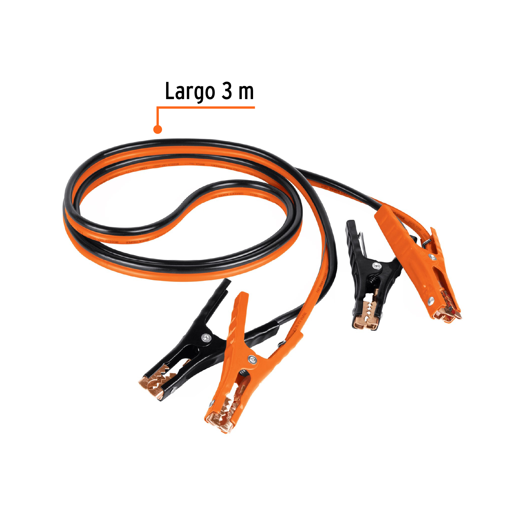 Cables para iniciar 3m 225A 8AWG cfunda Truper - Image 2