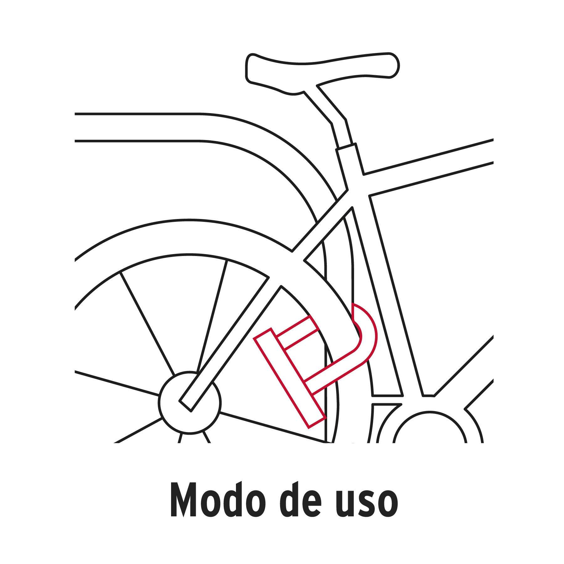 CB-24+D1 Candado rigido tipo U 12mm Hermex - Image 3