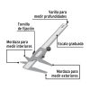 Calibrador pie de rey escolar 5 mm VER-6P Pretul - Image 3