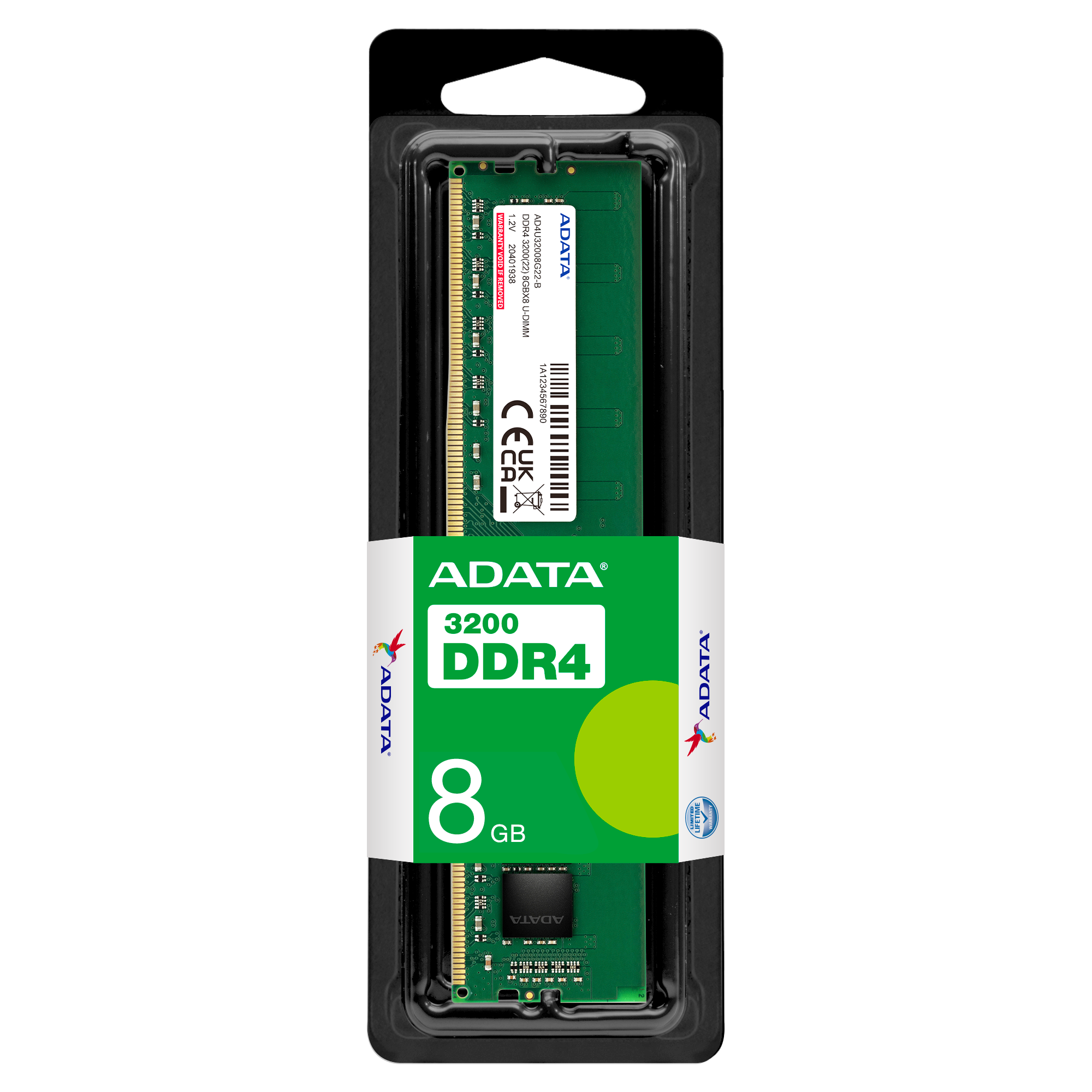 memoria ram 8gb adata para pc de escritorio 3200mhz ref: adu4u32008g22 sgn memoria ram 8gb adata para pc de escritorio 3200mhz ref: adu4u32008g22 sgn