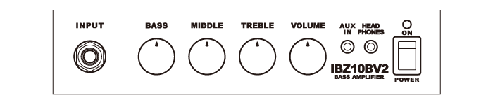 amplficador ibanez para bajo eléctrico 10w ref: ibzbv2 n